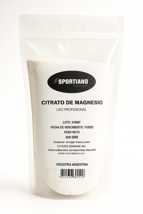 Citrato De Magnesio Puro 500gr