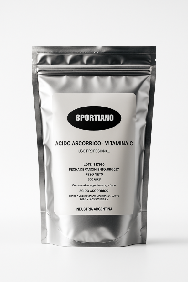 Acido Ascorbico Vitamina C Pura 500 Grs Pura En  Polvo