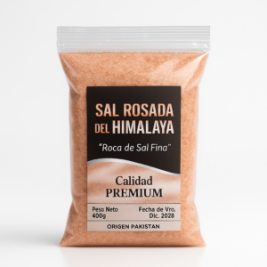 Sal Rosada Del Himalaya Fina 400grs - Origen Pakistan