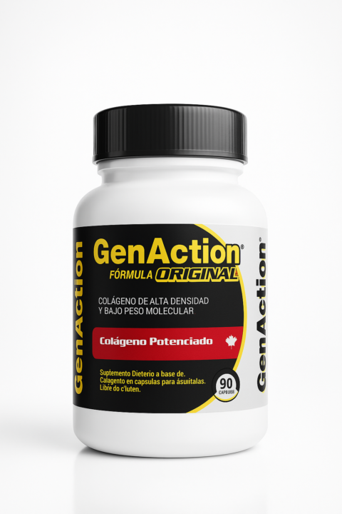 GEN ACTION - Colágeno Hidrolizado Fórmula Original 90 Cápsulas