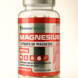 Citrato de magnesio en capsulas x60