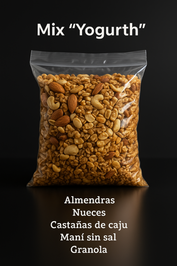 Mix de frutos secos 1kg (Almendras, nueces, castañas de caju, mani sin sal y granola)