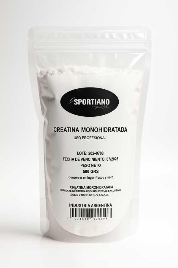 Creatina monohidratada pura 500gr