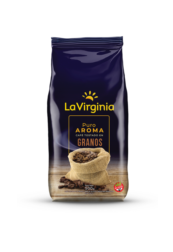 Cafe tostado en granos "La Virginia" 500gr