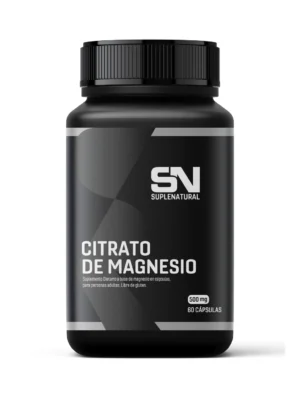 CITRATO DE MAGNESIO 500MG X60 CAPSULAS "SUPLE NATURAL"