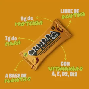 BARRITA PROTEICA "CRUDDA BAR" PEANUT CARAMEL 40GR