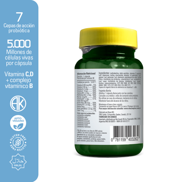 Probiótico Vitacomplex C Plus x 30 capsulas - Imagen 2