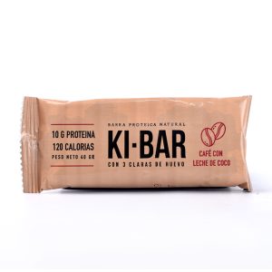 BARRITA PROTEICA NATURAL KI-BAR 40GR - CAFE CON LECHE DE COCO
