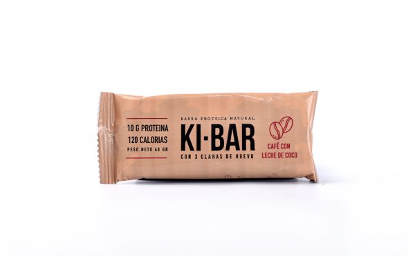 BARRITA PROTEICA NATURAL KI-BAR 40GR - CAFE CON LECHE DE COCO