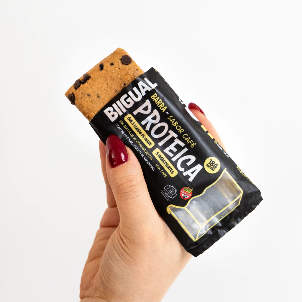 BARRA PROTEICA NATURAL SABOR CAFE - BIIGUAL