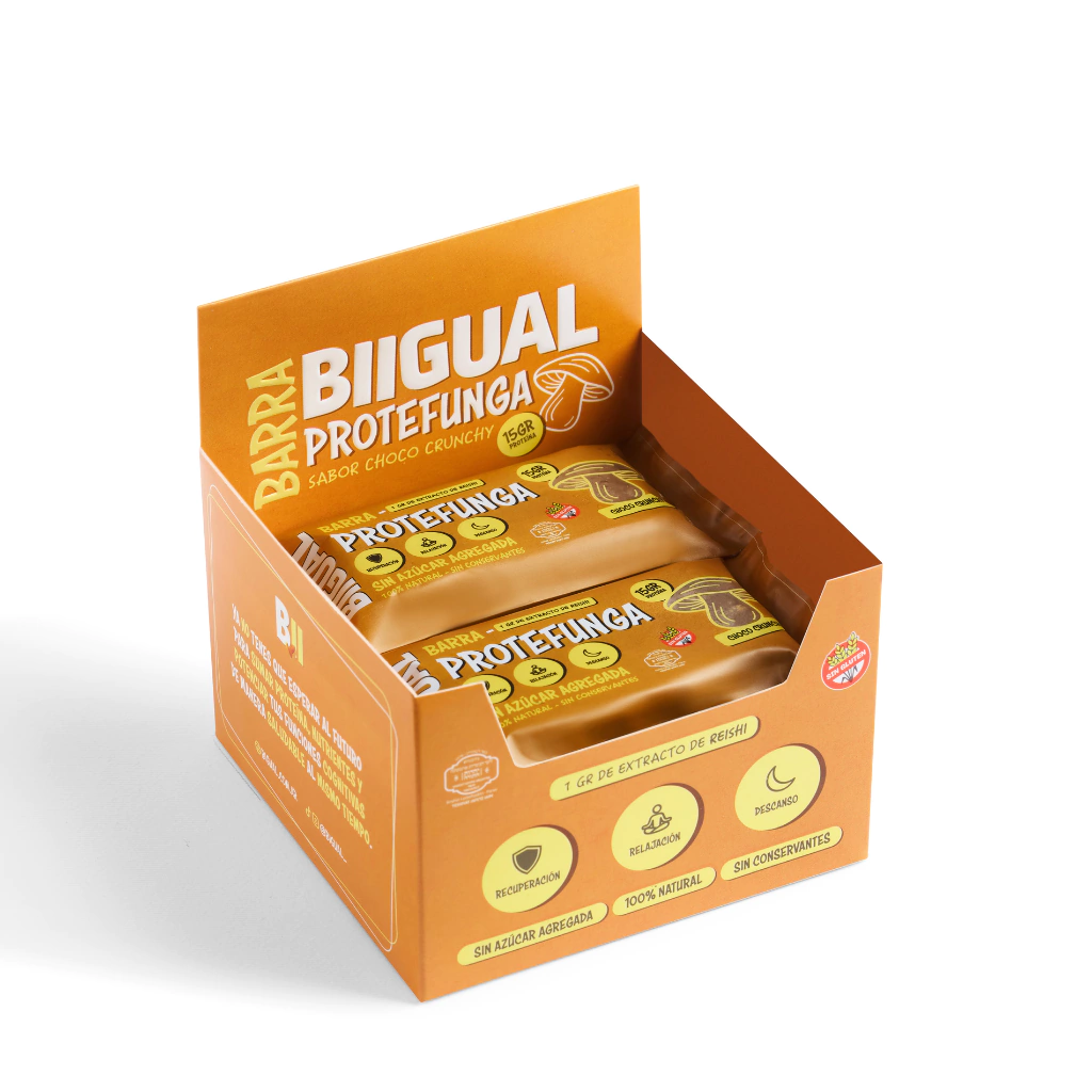 BARRA PROTEICA NATURAL SABOR CHOCO CON REISHI- BIIGUAL