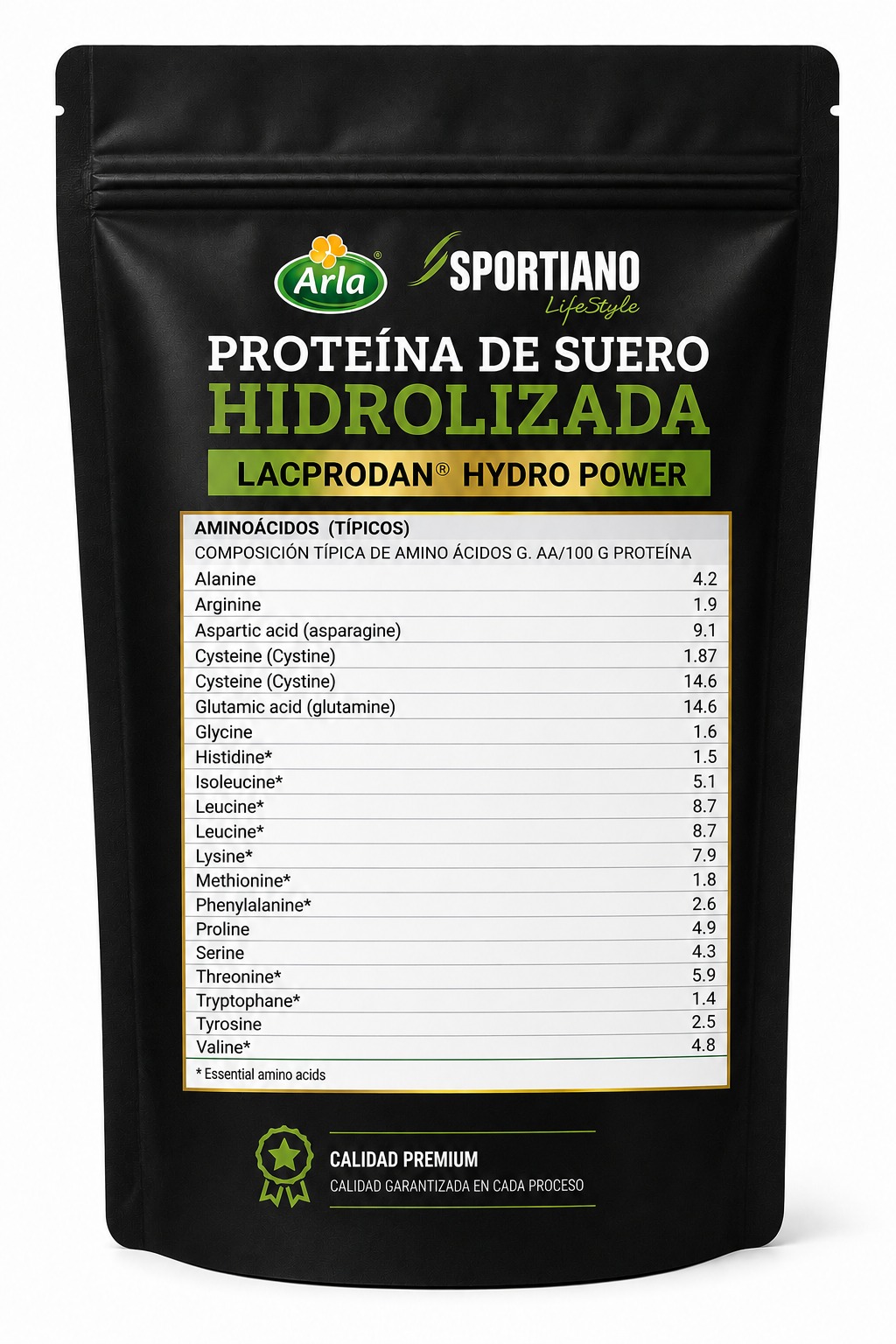 PROTEINA DE SUERO «ARLA» HIDROLIZADA AL 80% INSTANTANEA 500GR