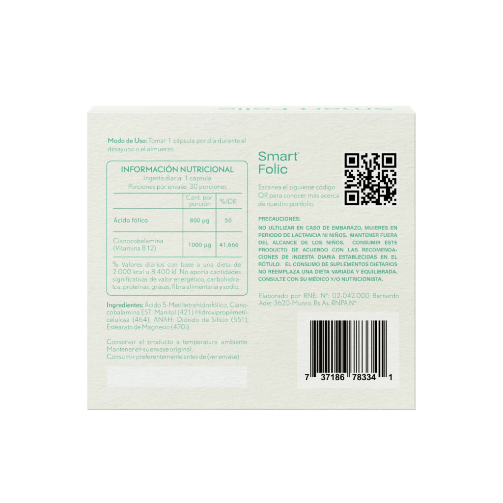 SMART FOLIC X30 CAPSULAS - Imagen 2