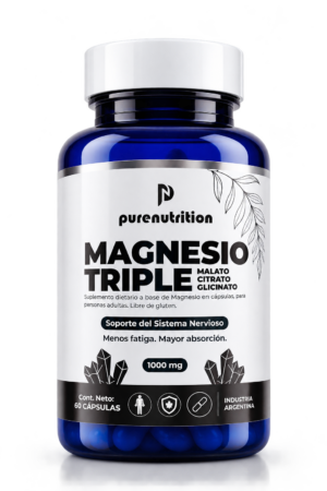 MAGNESIO TRIPLE (GLICINATO, CITRATO, MALATO) X60 CAPSULAS
