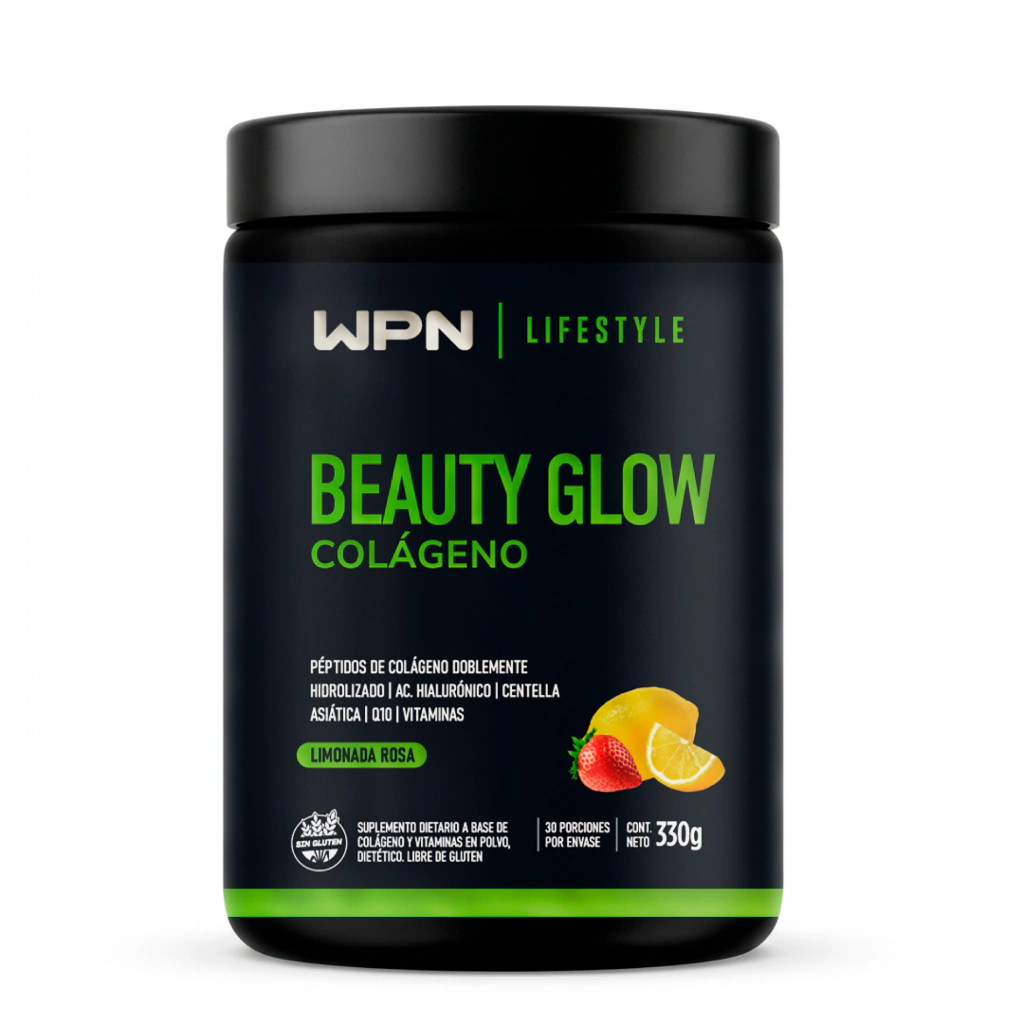 COLÁGENO BEAUTY GLOW SABOR LIMONADA ROSA "WPN" X330GR